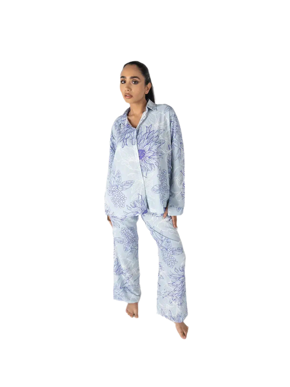 Light Blue Floral Co-ord Set