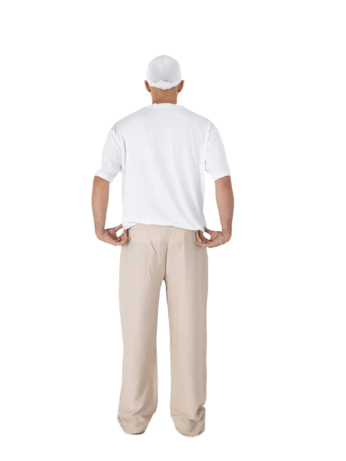 Linen Wide-Leg Pants – Sand