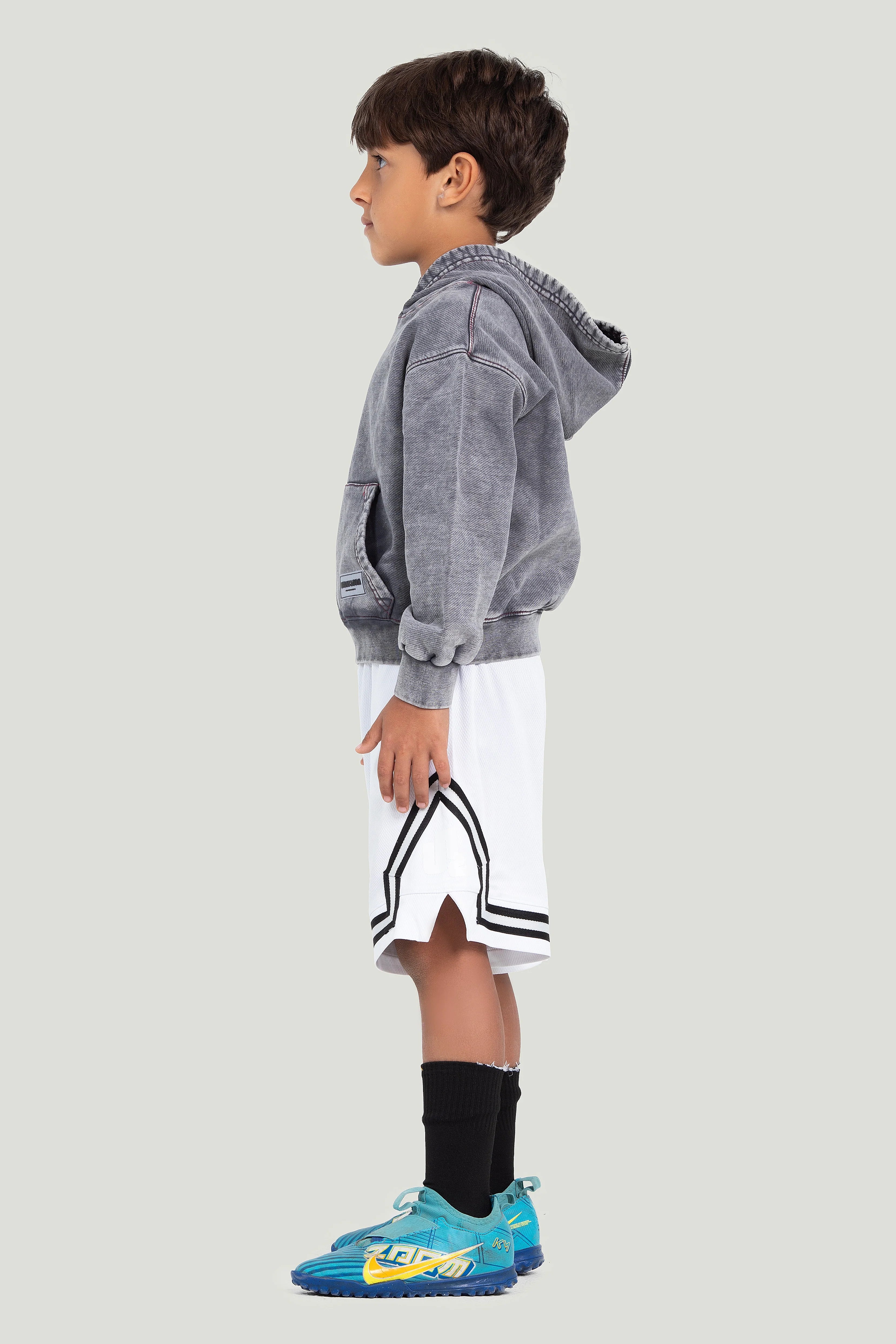 UL White Basketball Short