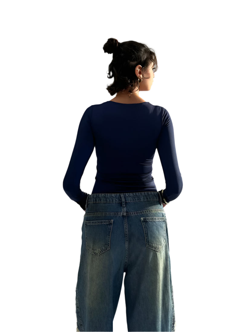Round Neck Full Sleeve Top