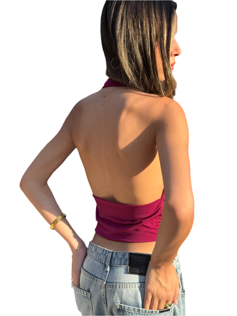 Black Halter top