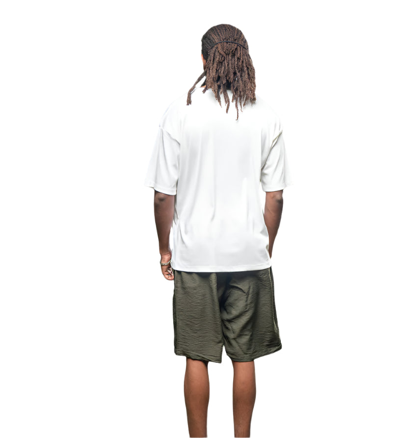 Oversized Linen Shorts