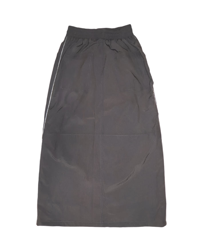 CRISP GREY NYLON SKIRT