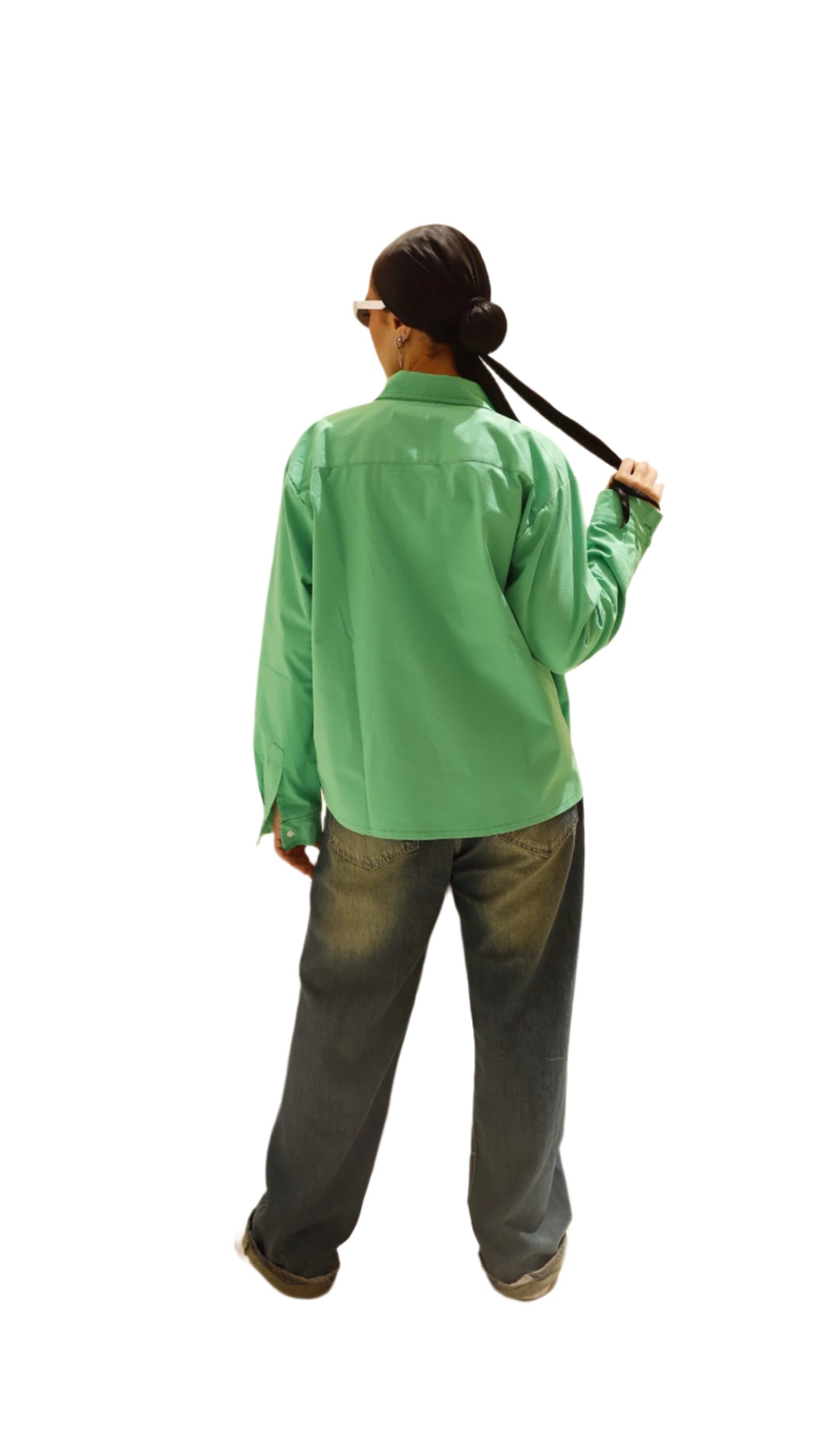 Green Poplin Shirt