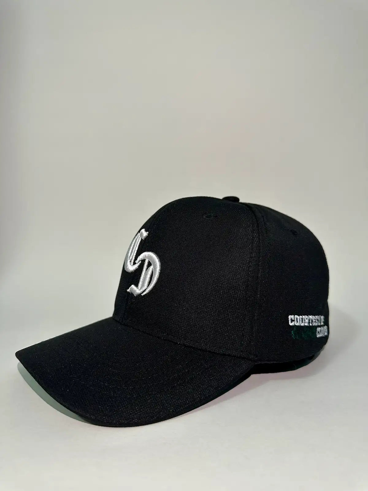 Soft White Black Baseball Cap