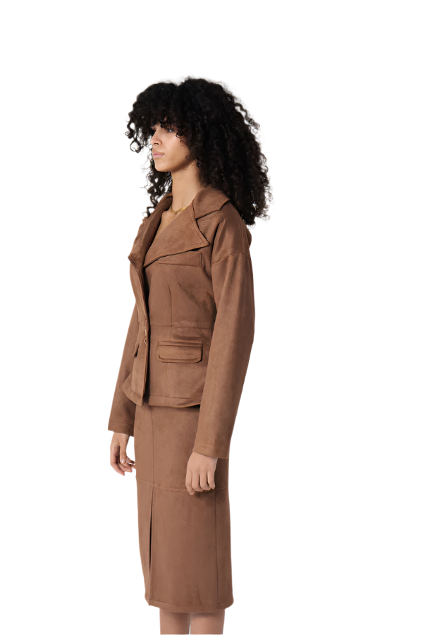 Sculpted Suede Jacket
