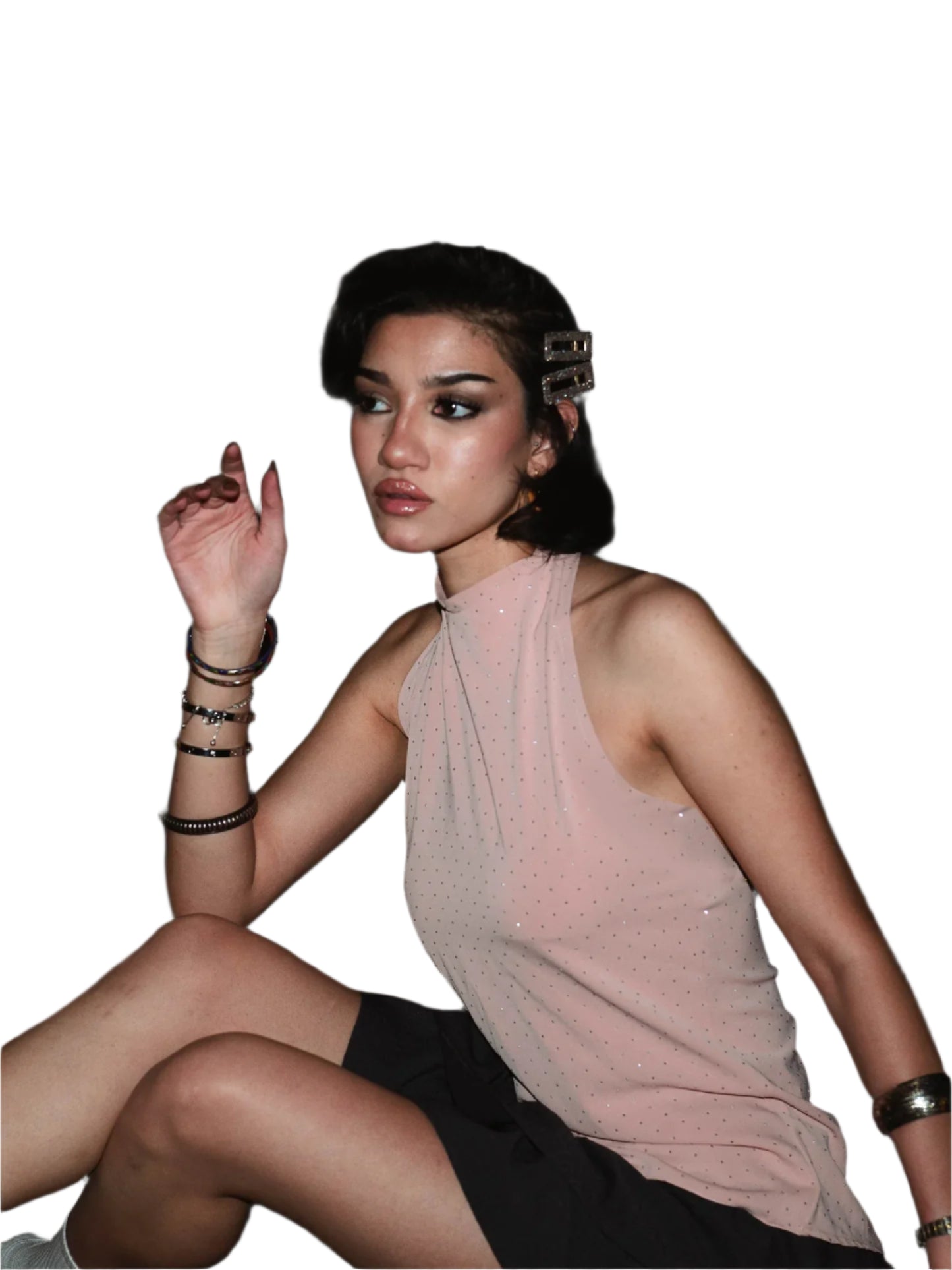 Backless En rose top