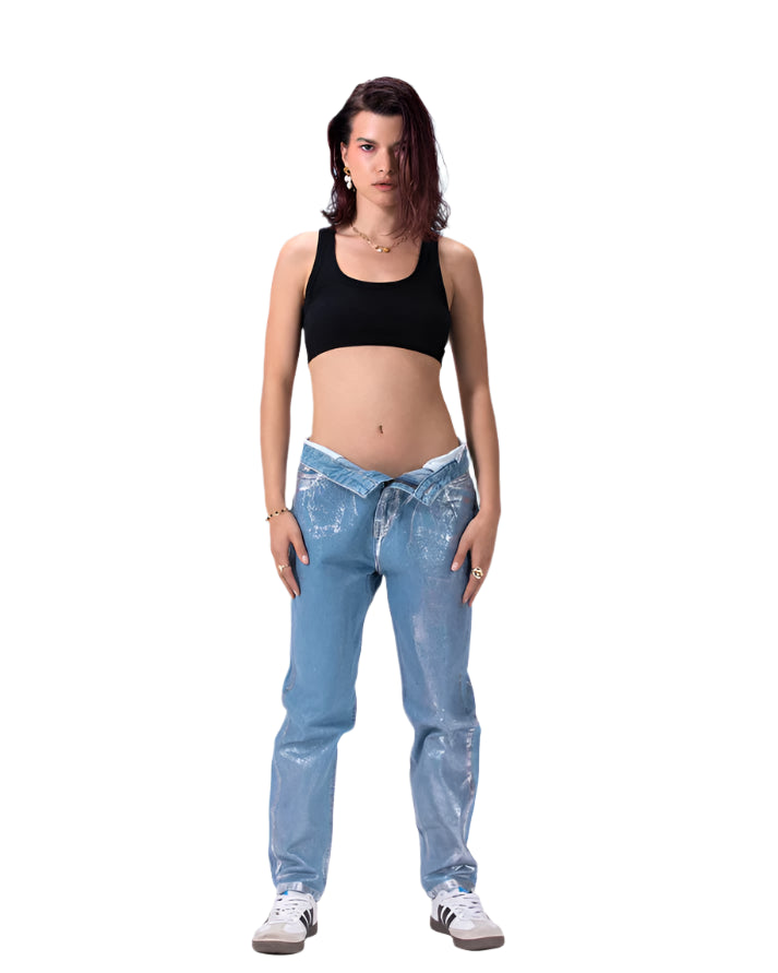 METALIC BLUE JEANZ