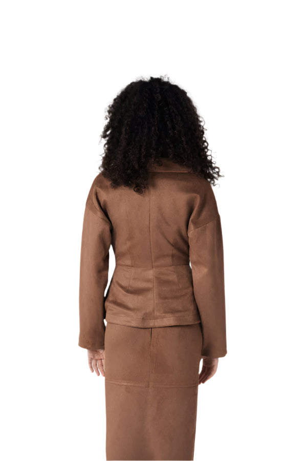 Sculpted Suede Jacket