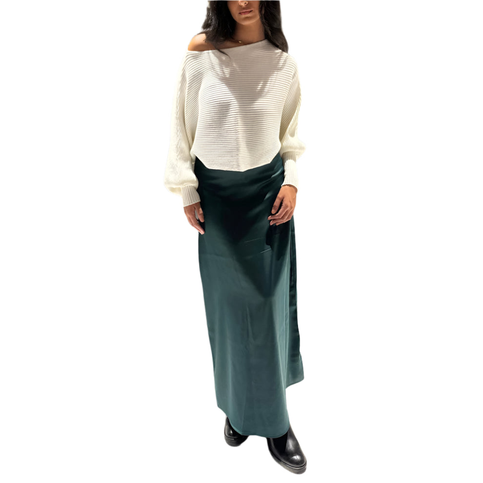 satin skirt