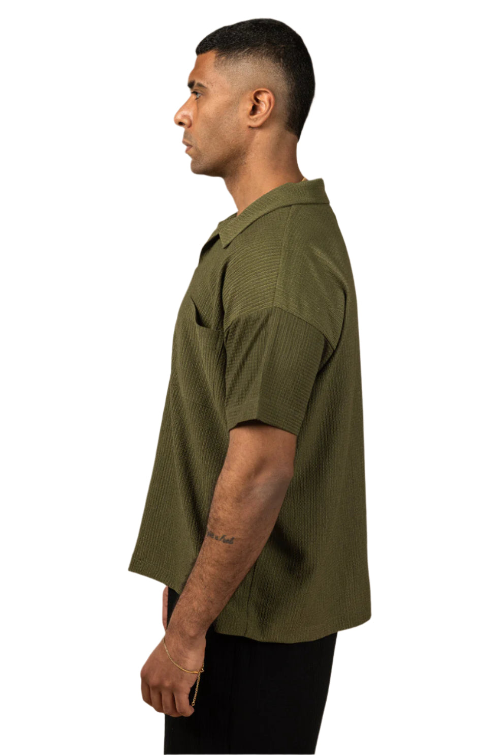 Moon Crushed Boxy Fit Polo Shirt