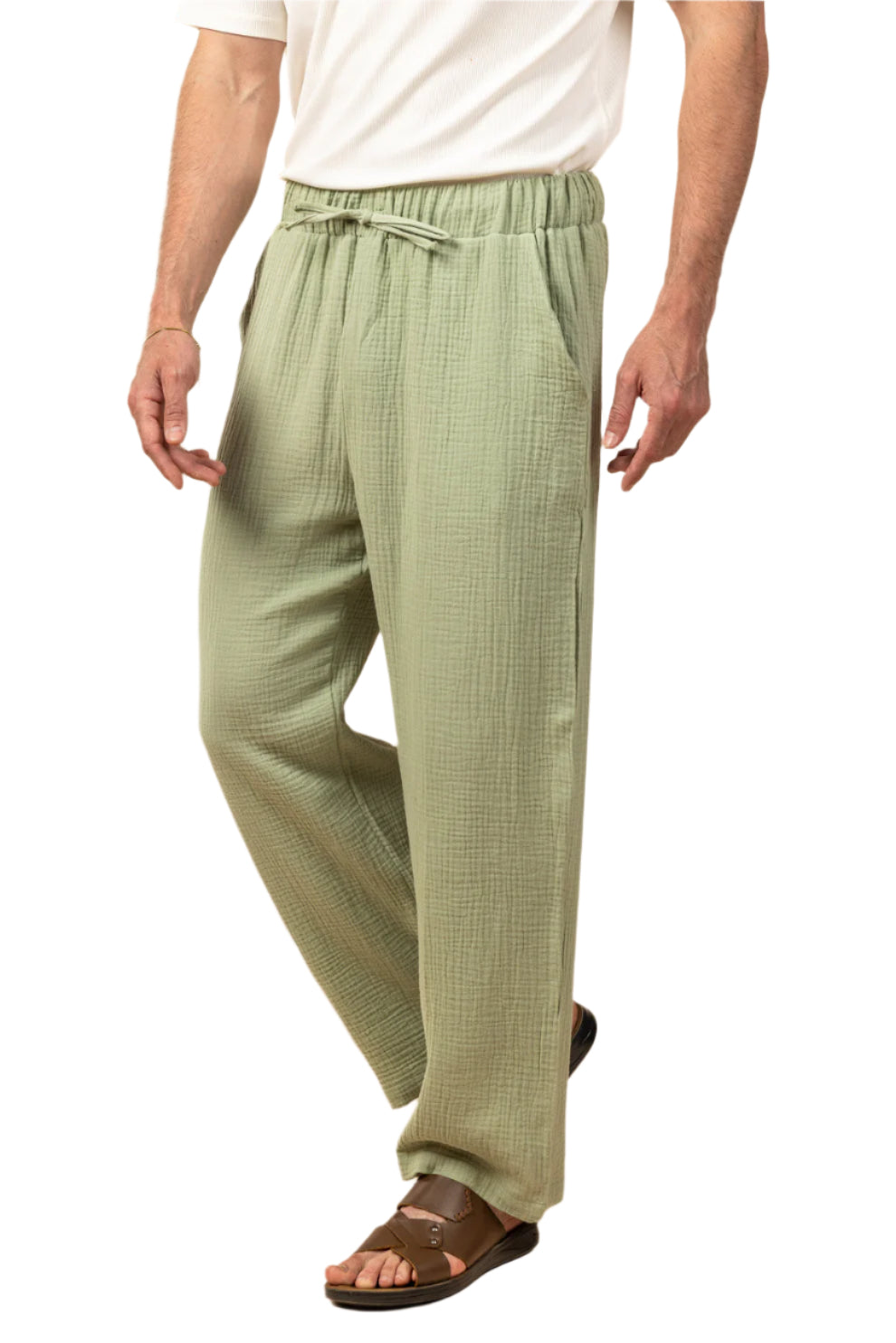 Wide Leg Baby Cotton Pants
