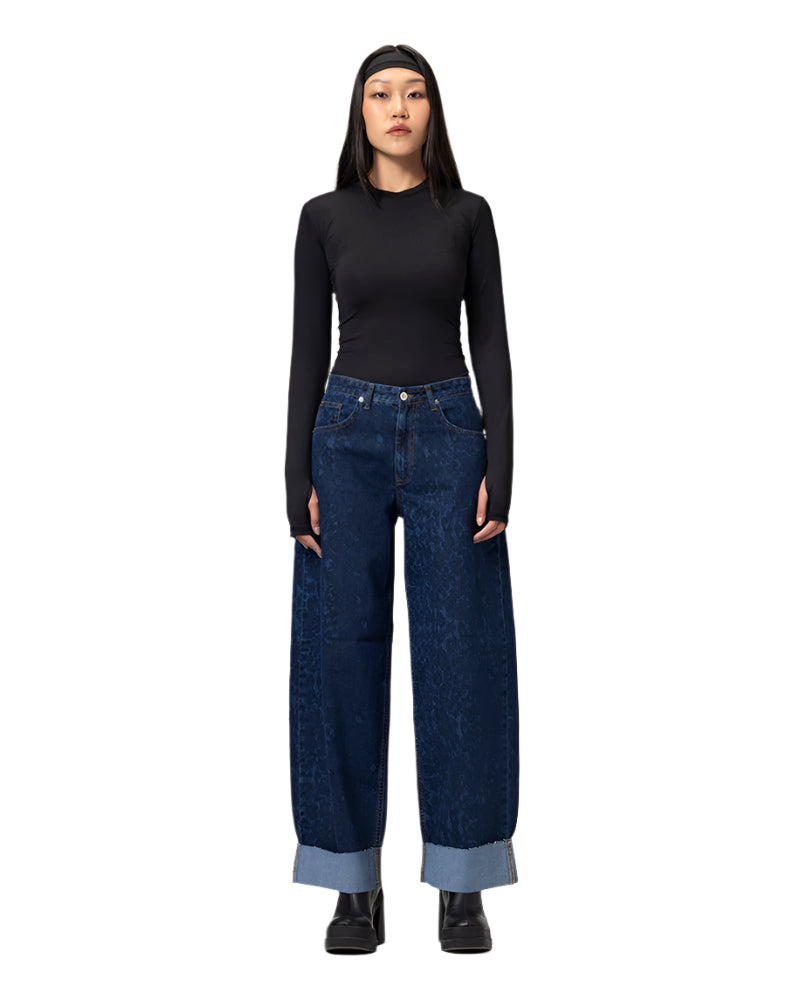 Fold Up Leopard Pants