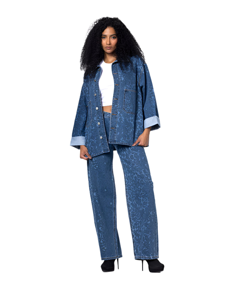 Mid-Blue Leopard Set