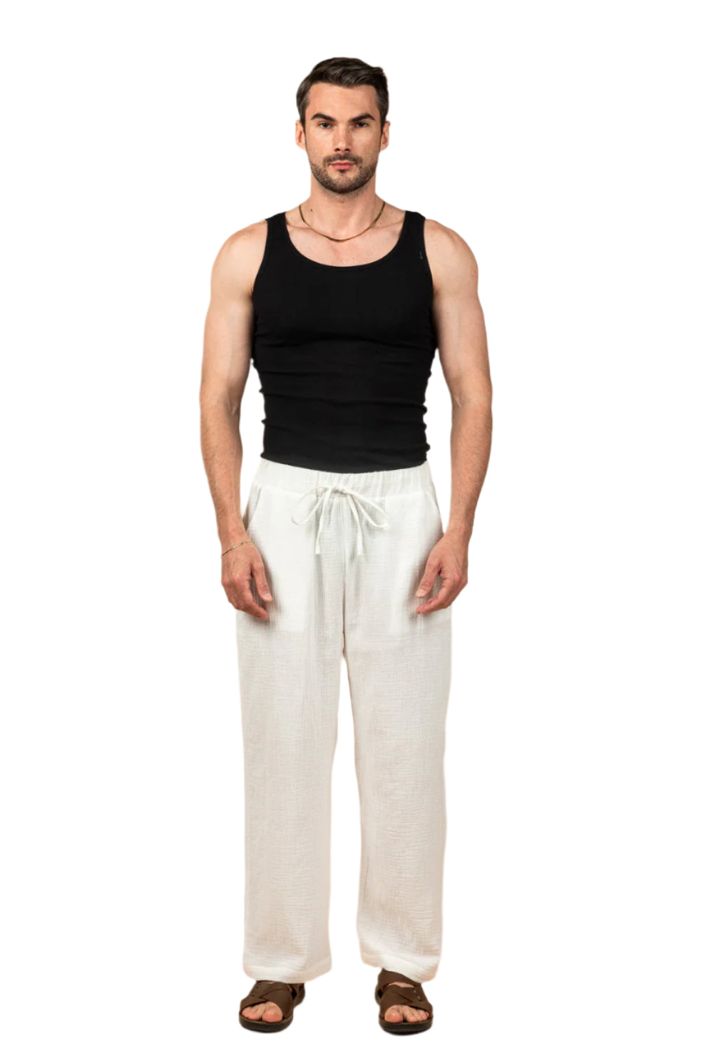 Wide Leg Baby Cotton Pants