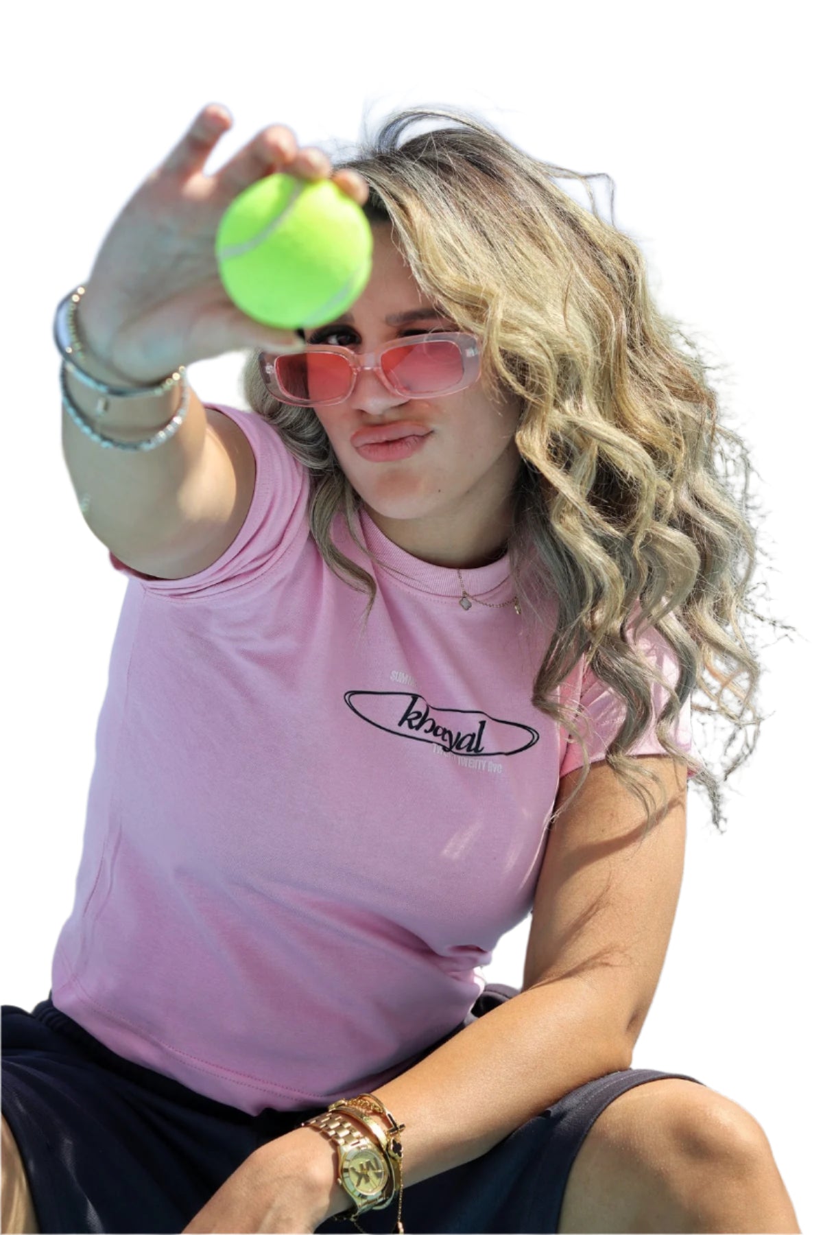 pink baby tee