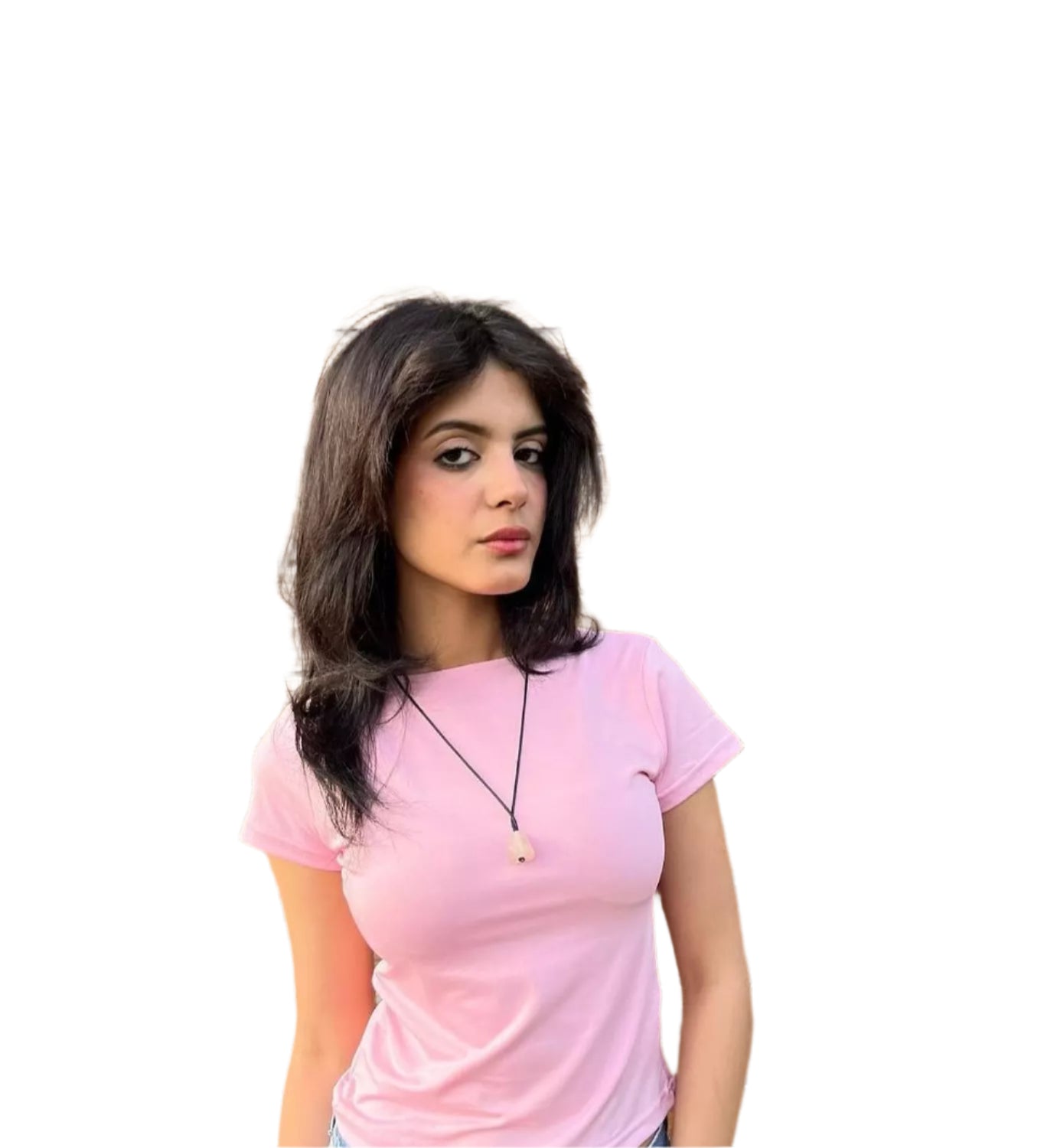 Boat neck half sleeves top