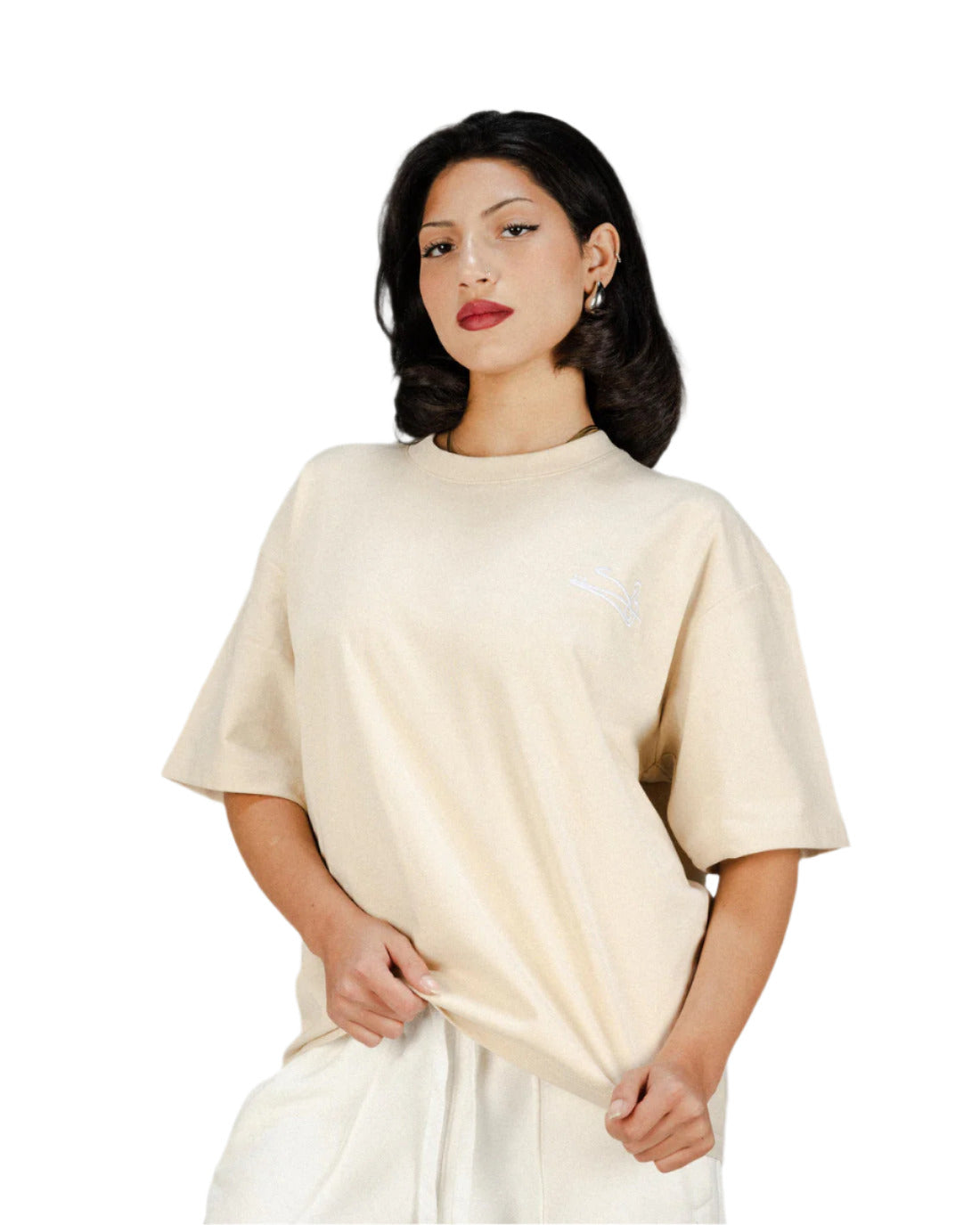 “SIGNATURE” Beige Tee