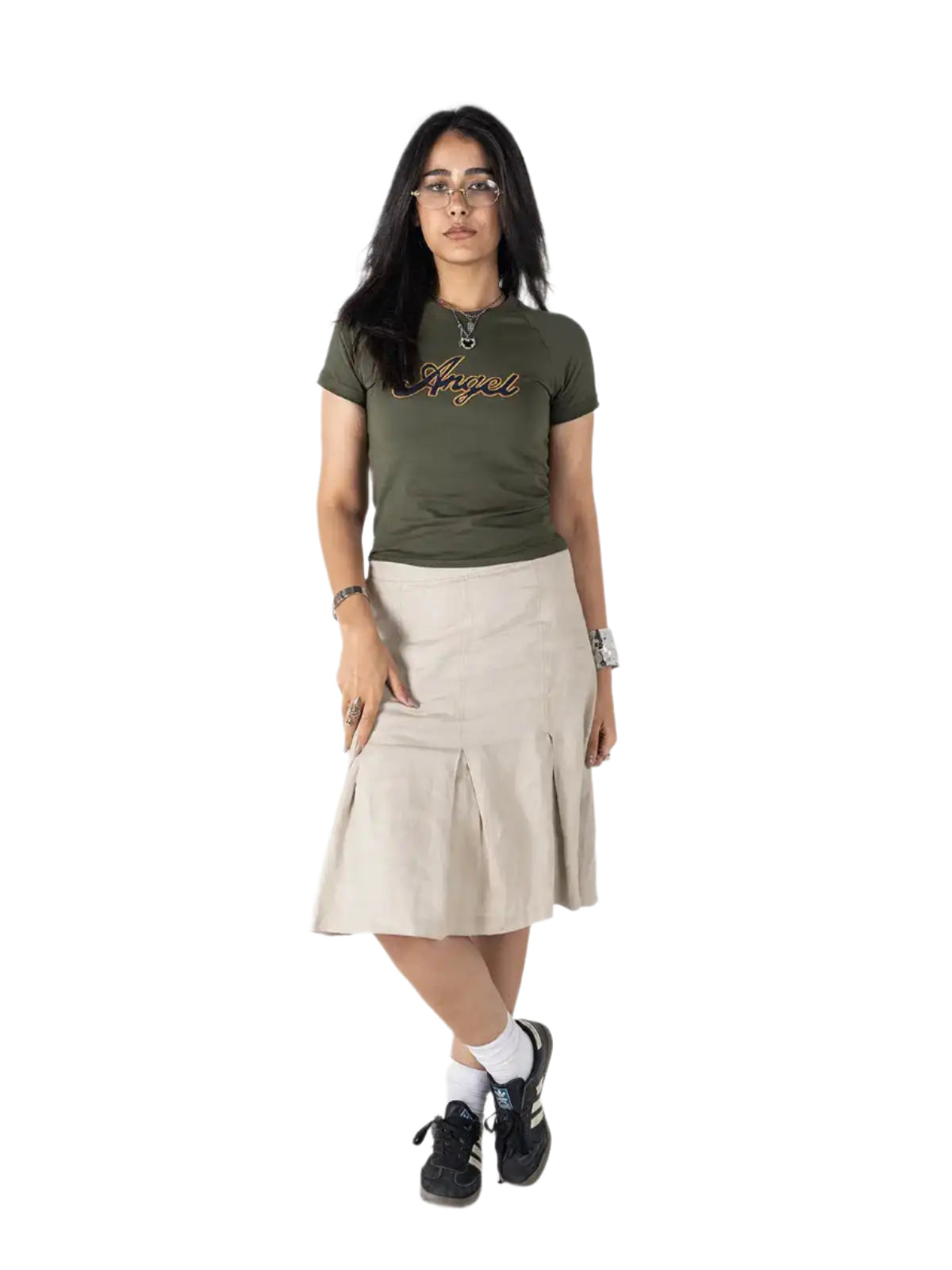 Baby Tee – Olive Angel