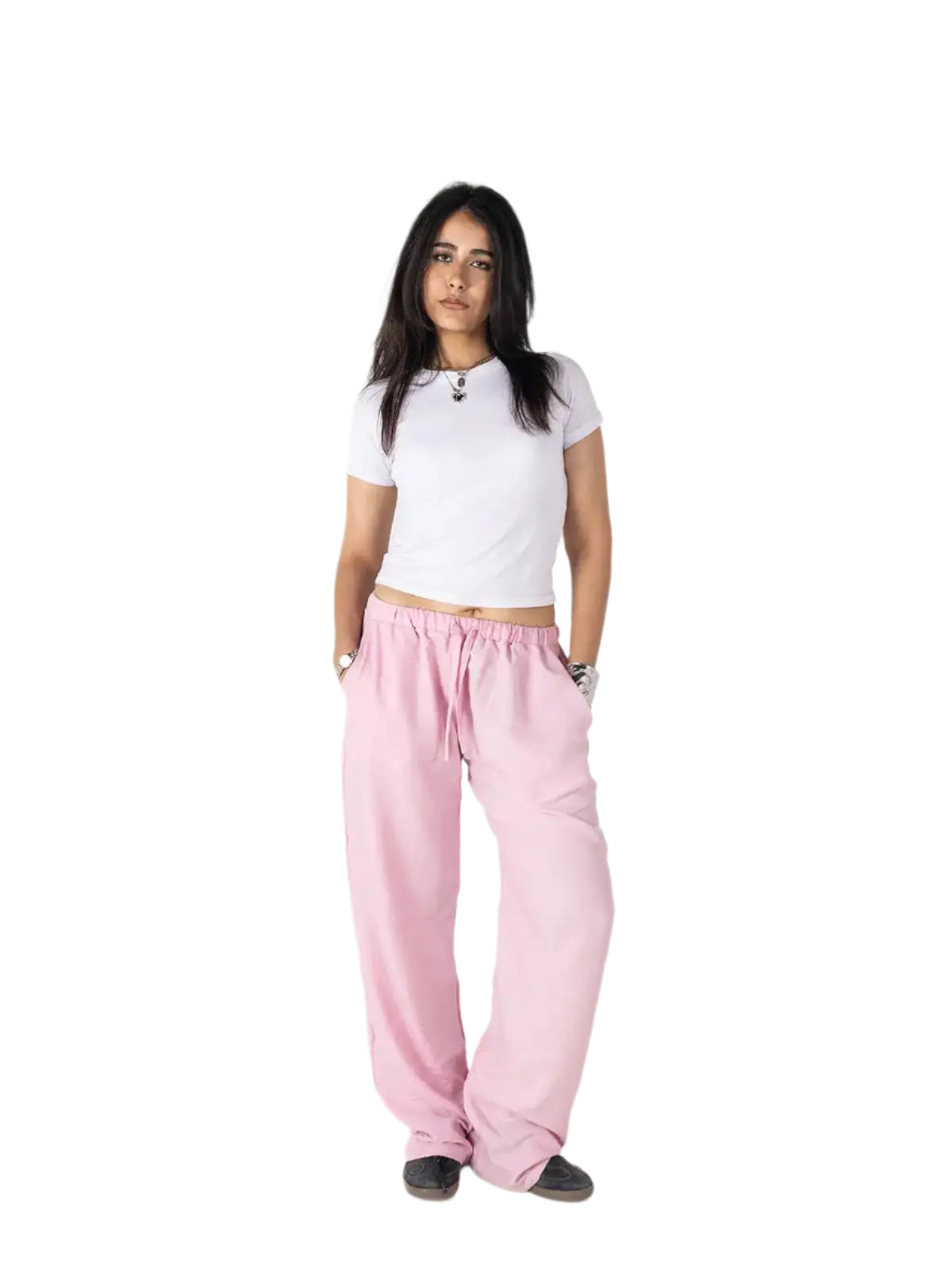 Linen Wide-Leg Pants