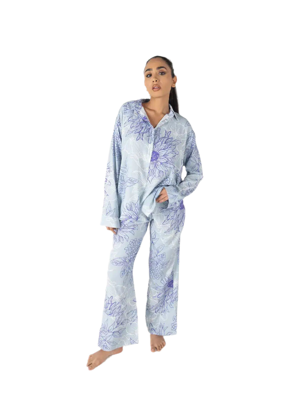 Light Blue Floral Co-ord Set