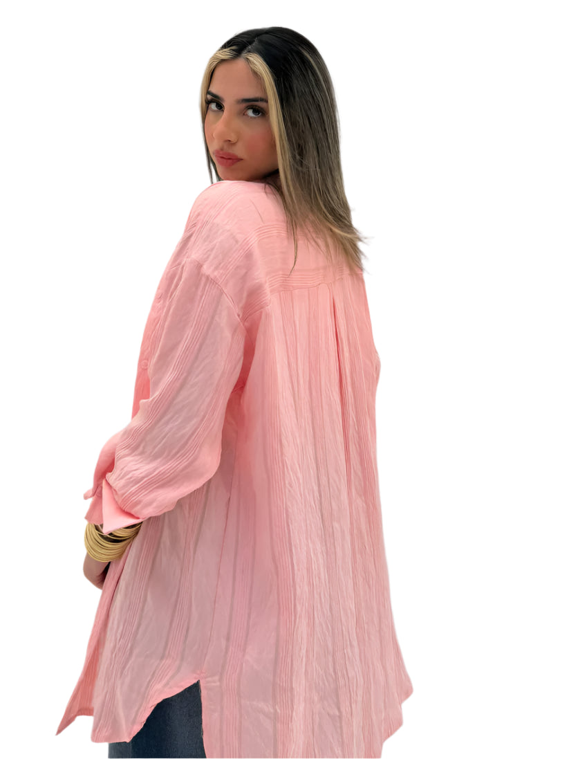Wide Striped Long Shirt