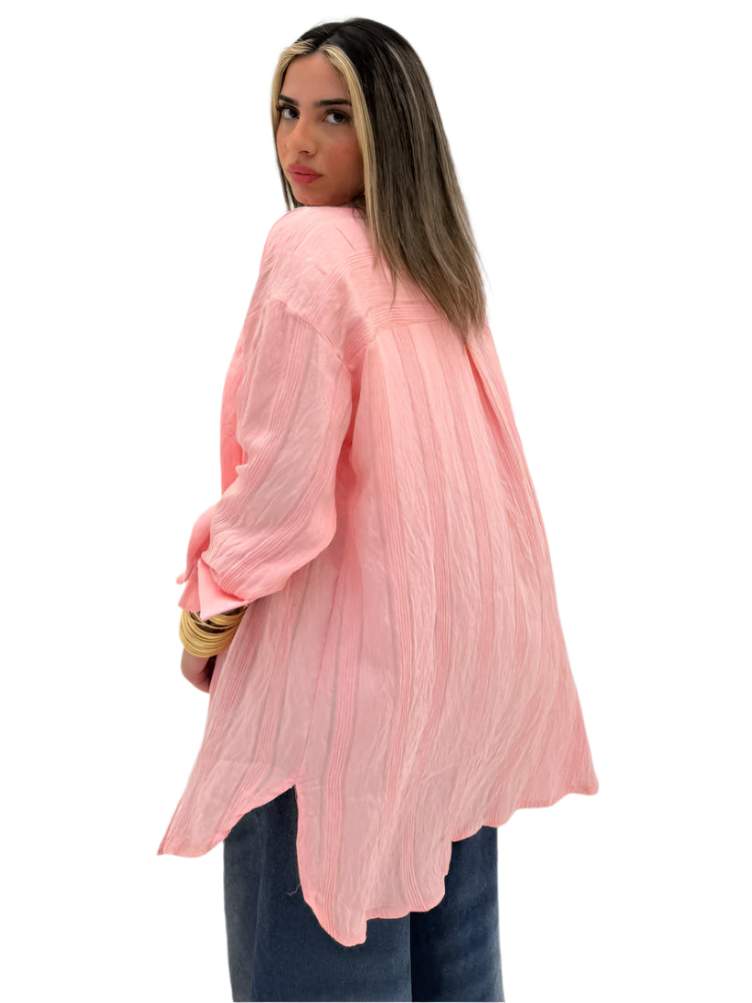 Wide Striped Long Shirt