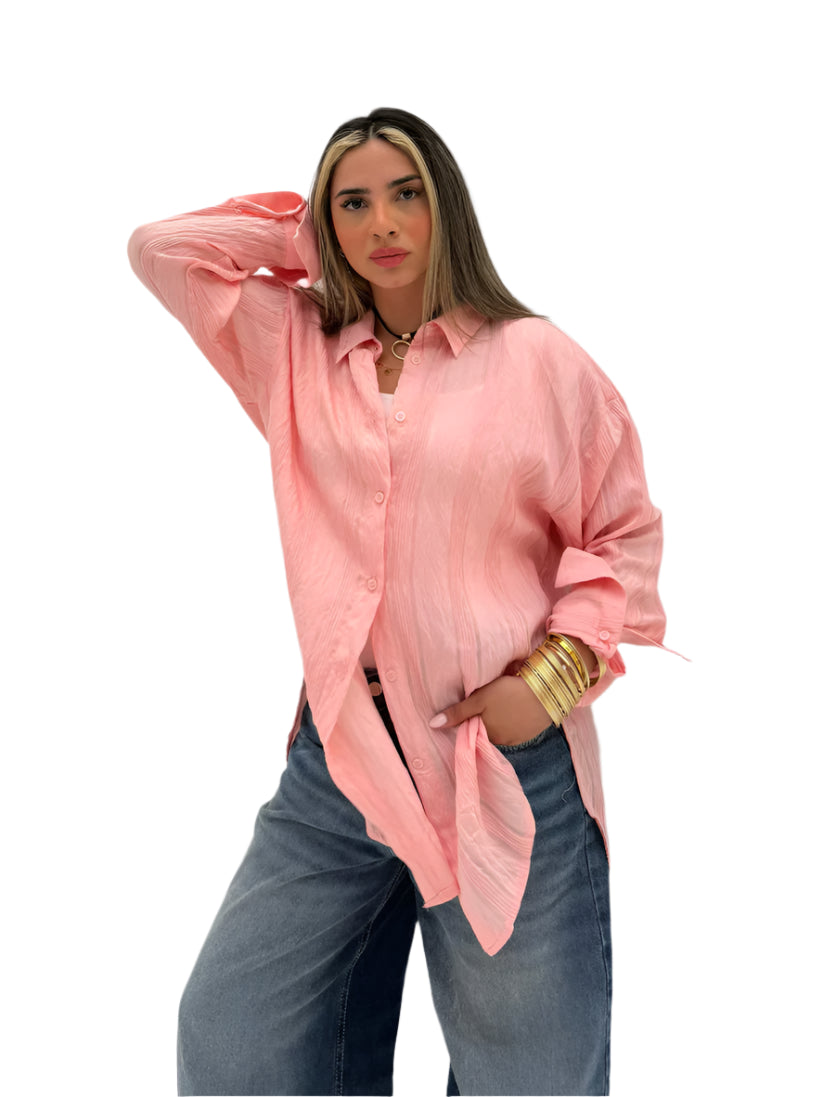 Wide Striped Long Shirt