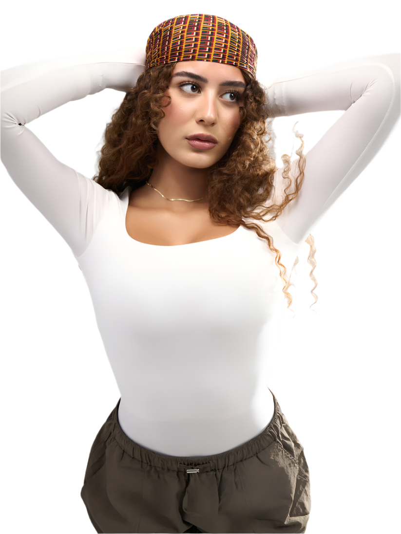 Square Neck Full Sleeve Bodysuit