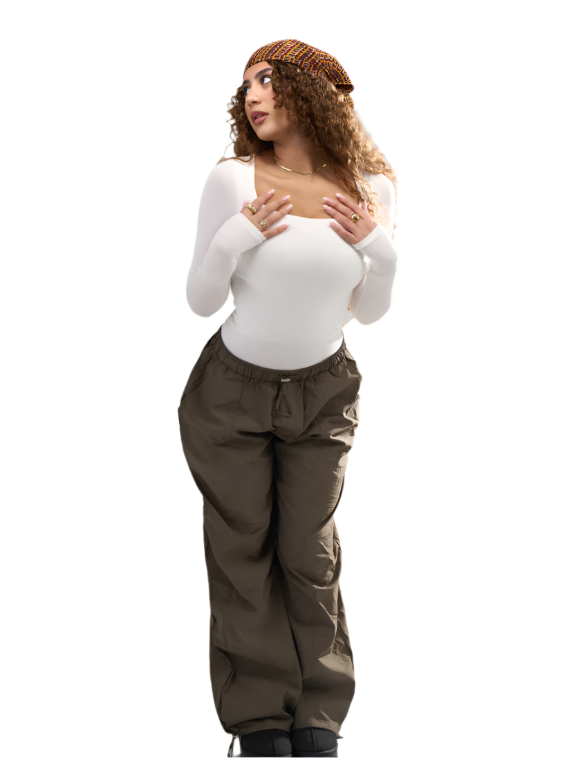 Square Neck Full Sleeve Bodysuit