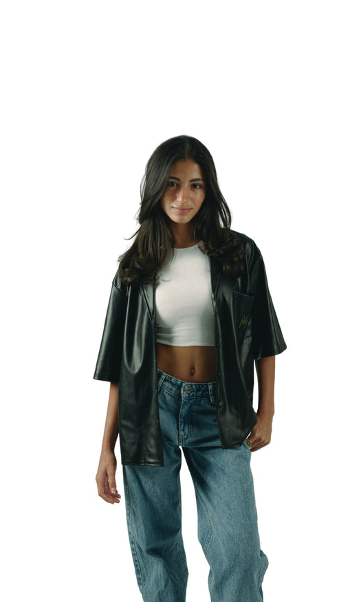 MV EBONY LEATHER SHIRT