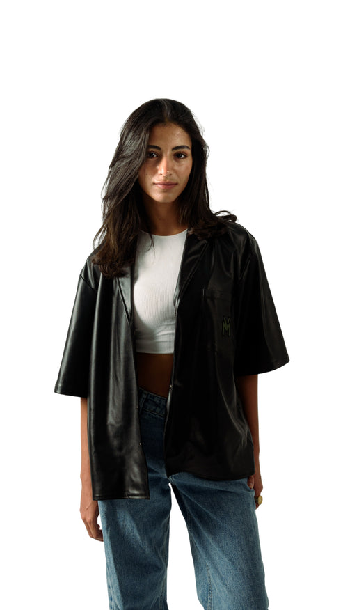 MV EBONY LEATHER SHIRT