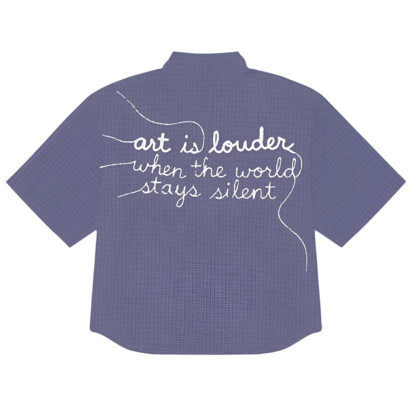 Art Shoulder Shirt - Navy