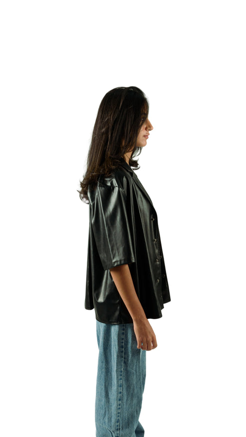 MV EBONY LEATHER SHIRT