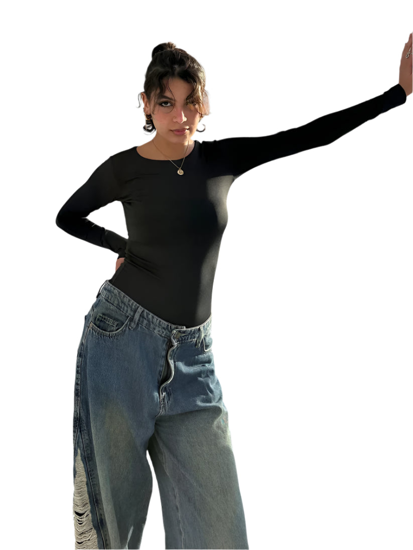 Round Neck Full Sleeve Top