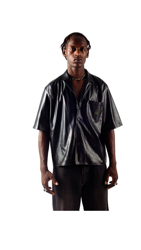 MV EBONY LEATHER SHIRT