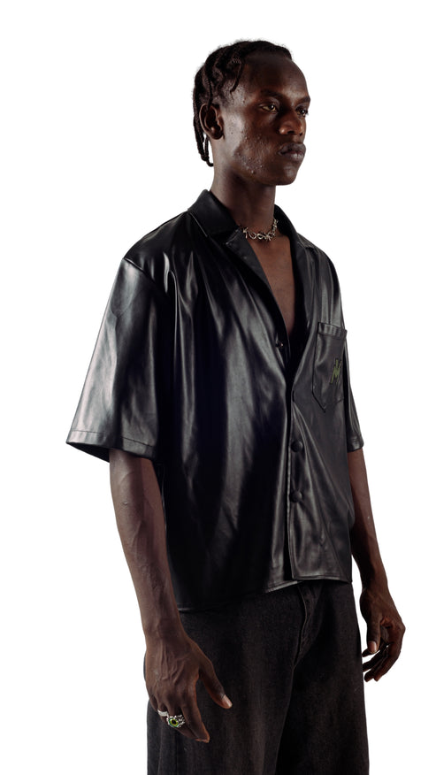 MV EBONY LEATHER SHIRT