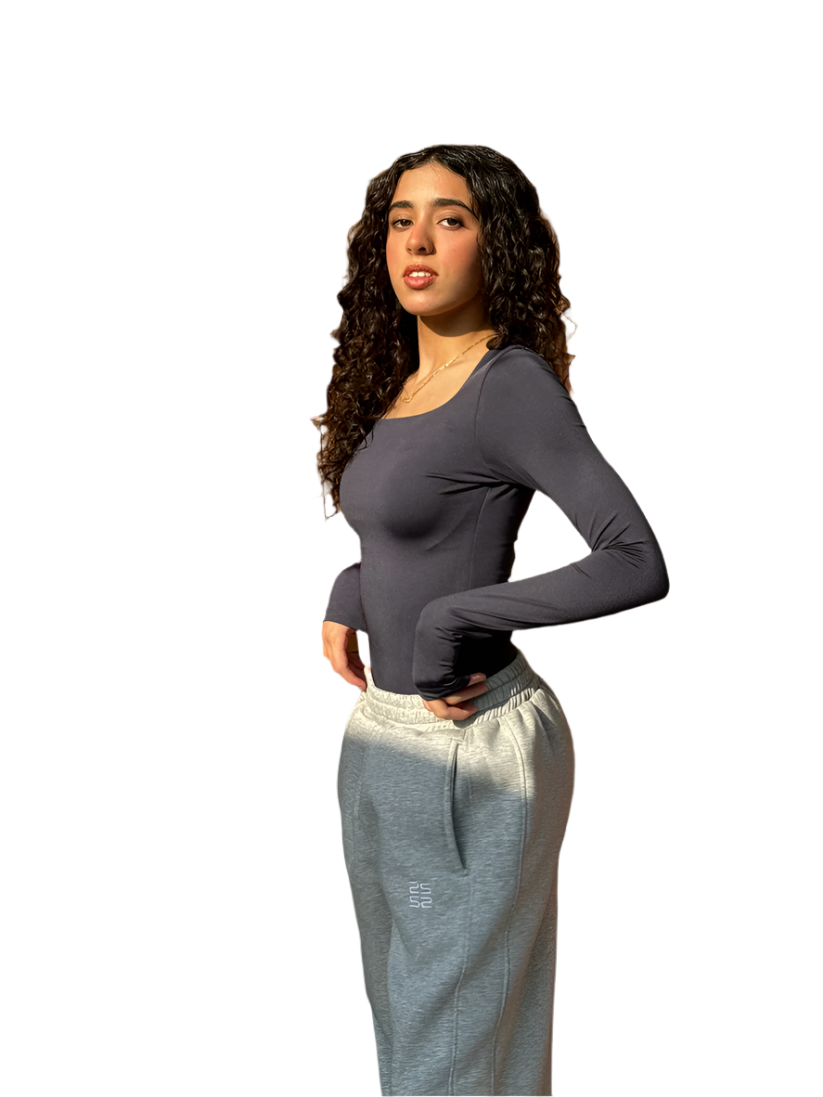Square Neck Full Sleeve Bodysuit
