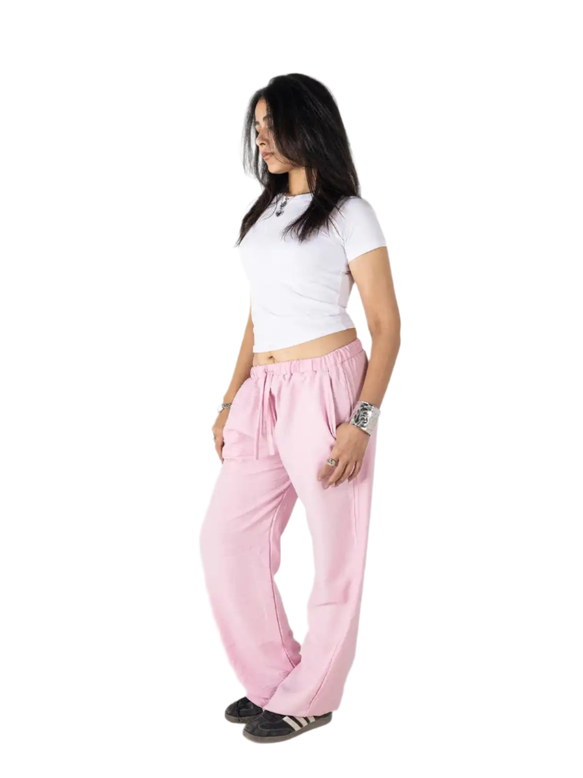 Linen Wide-Leg Pants