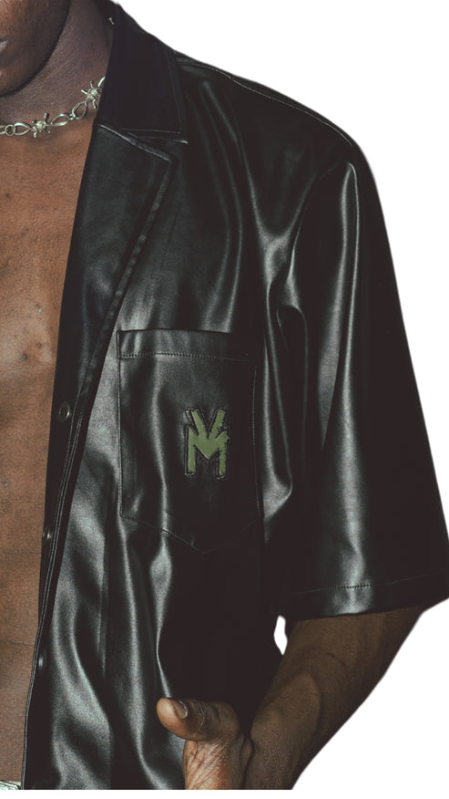 MV EBONY LEATHER SHIRT