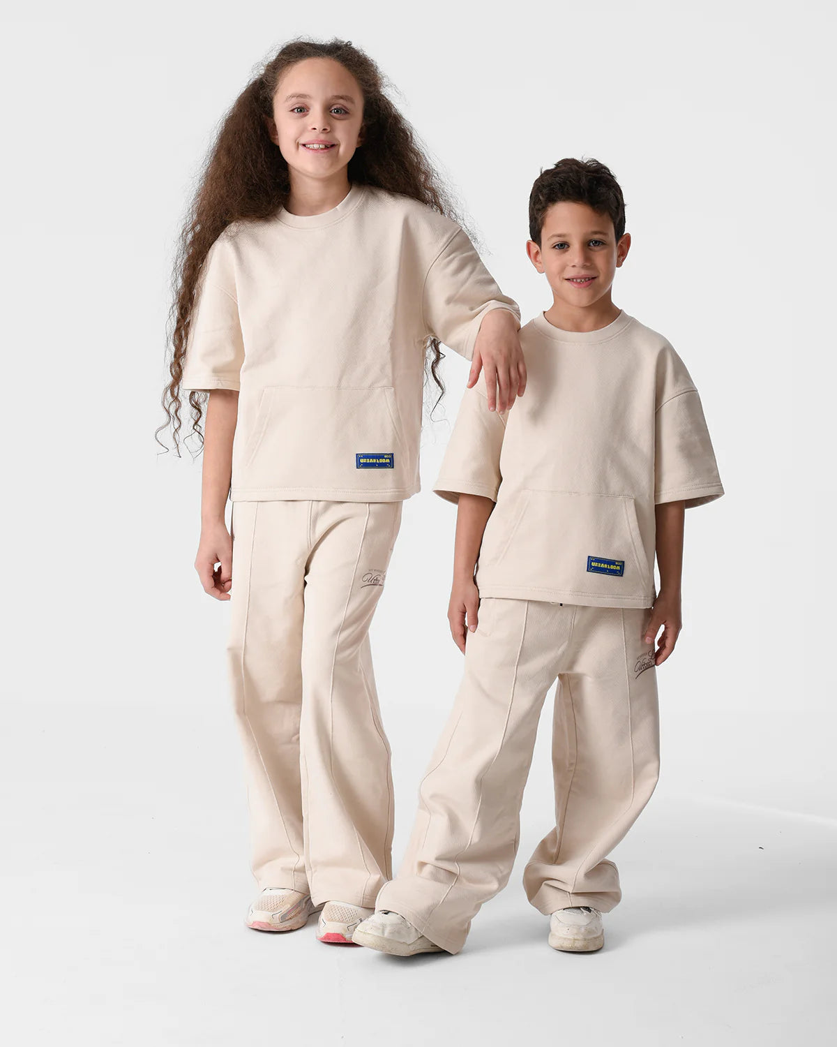 Beige UL Boxy Tee