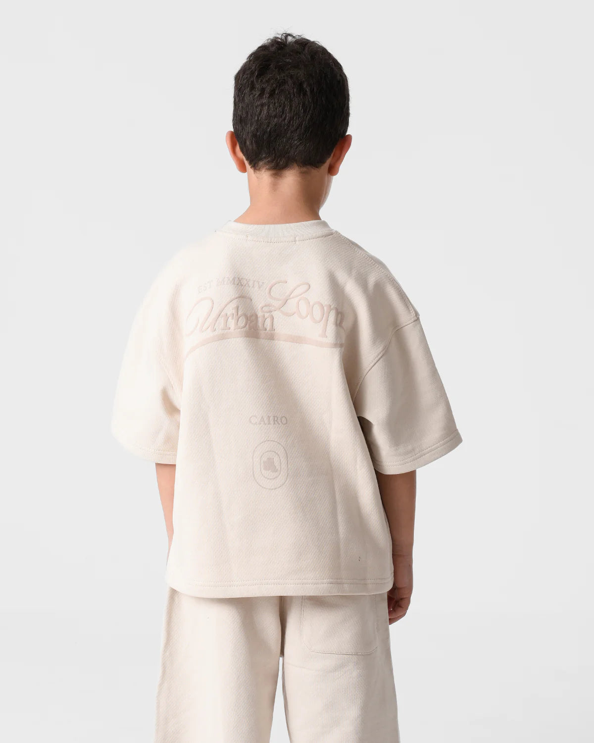 Beige UL Boxy Tee