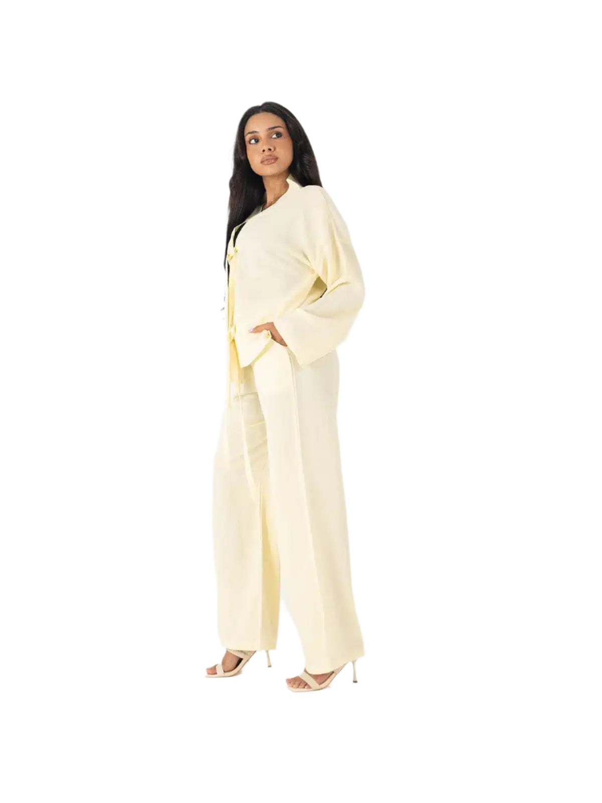 Butter Yellow Textured Co-Ord Set