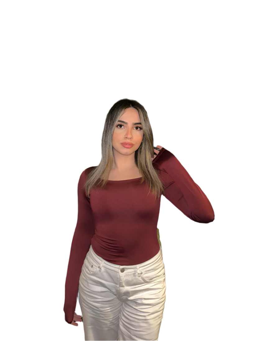 Square Neck Full Sleeve Bodysuit