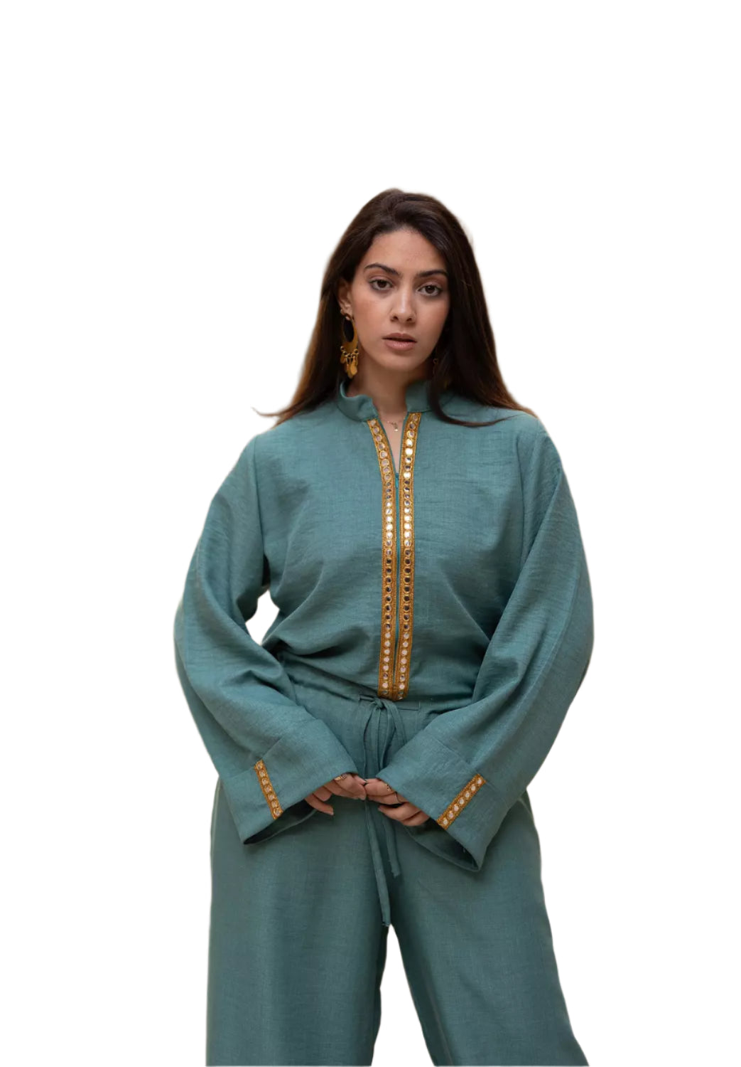 Mint green jumpsuit