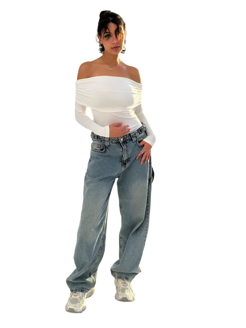 Off-Shoulder Full Sleeve Top