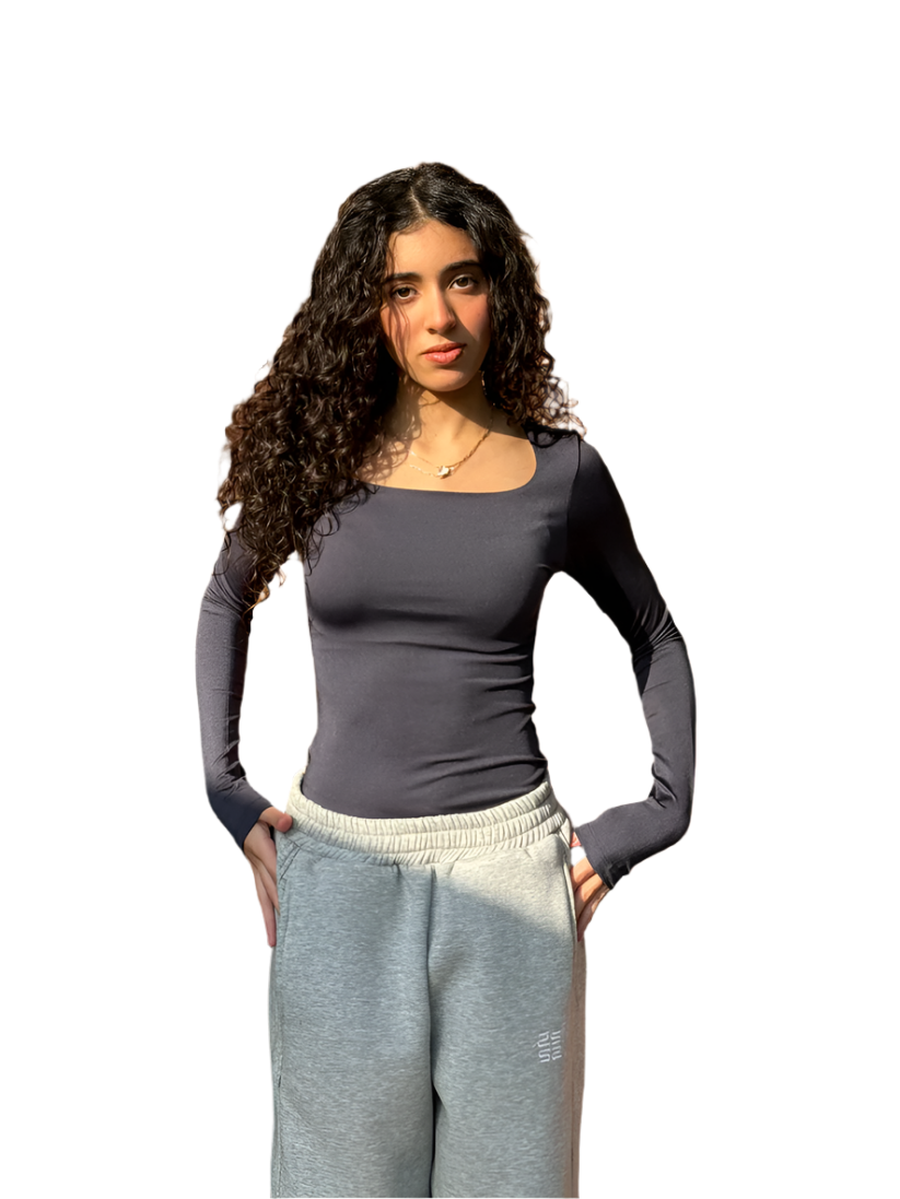 Square Neck Full Sleeve Bodysuit