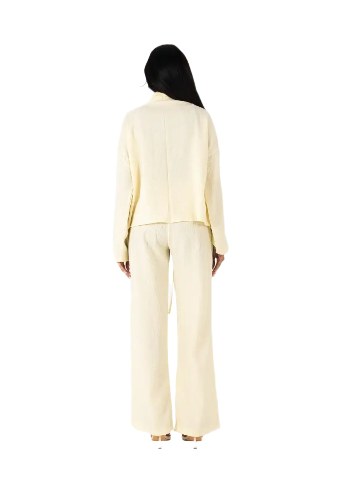 Butter Yellow Textured Co-Ord Set