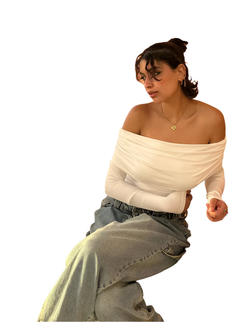 Off-Shoulder Full Sleeve Top
