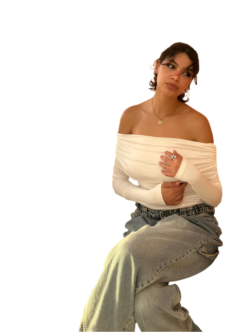 Off-Shoulder Full Sleeve Top
